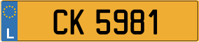 Truck License Plate